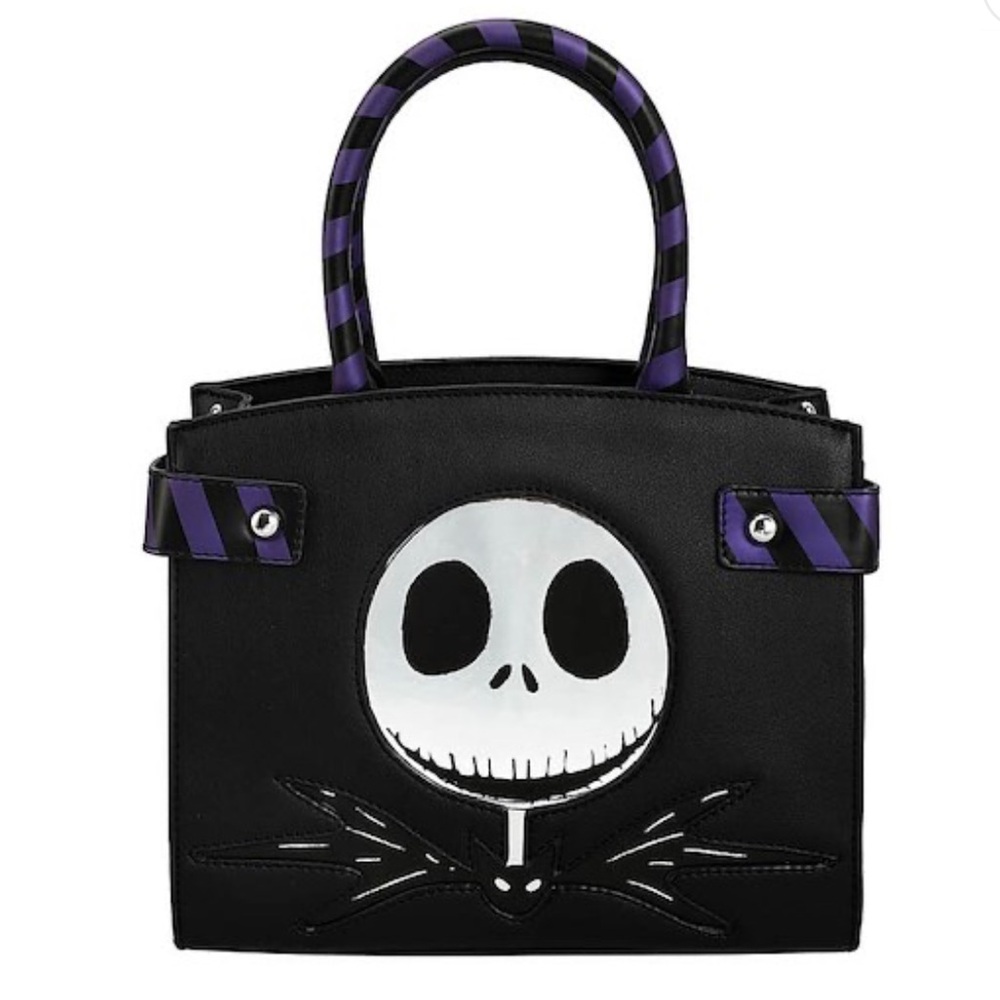💀 The Nightmare Before Christmas Jack Skellington Purse Black 💀